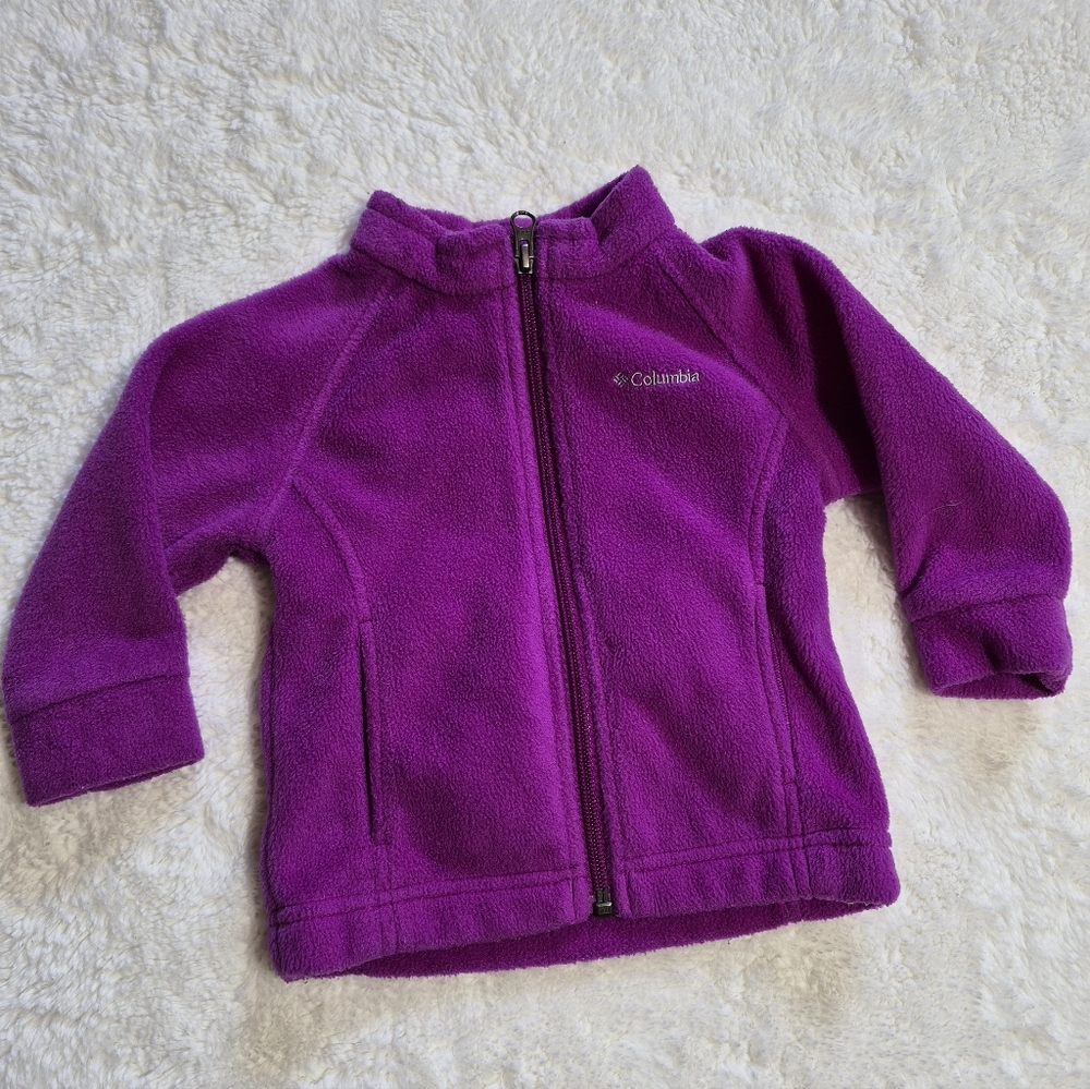 6-12 Month Columbia Vibrant Purple Fleece Jacket